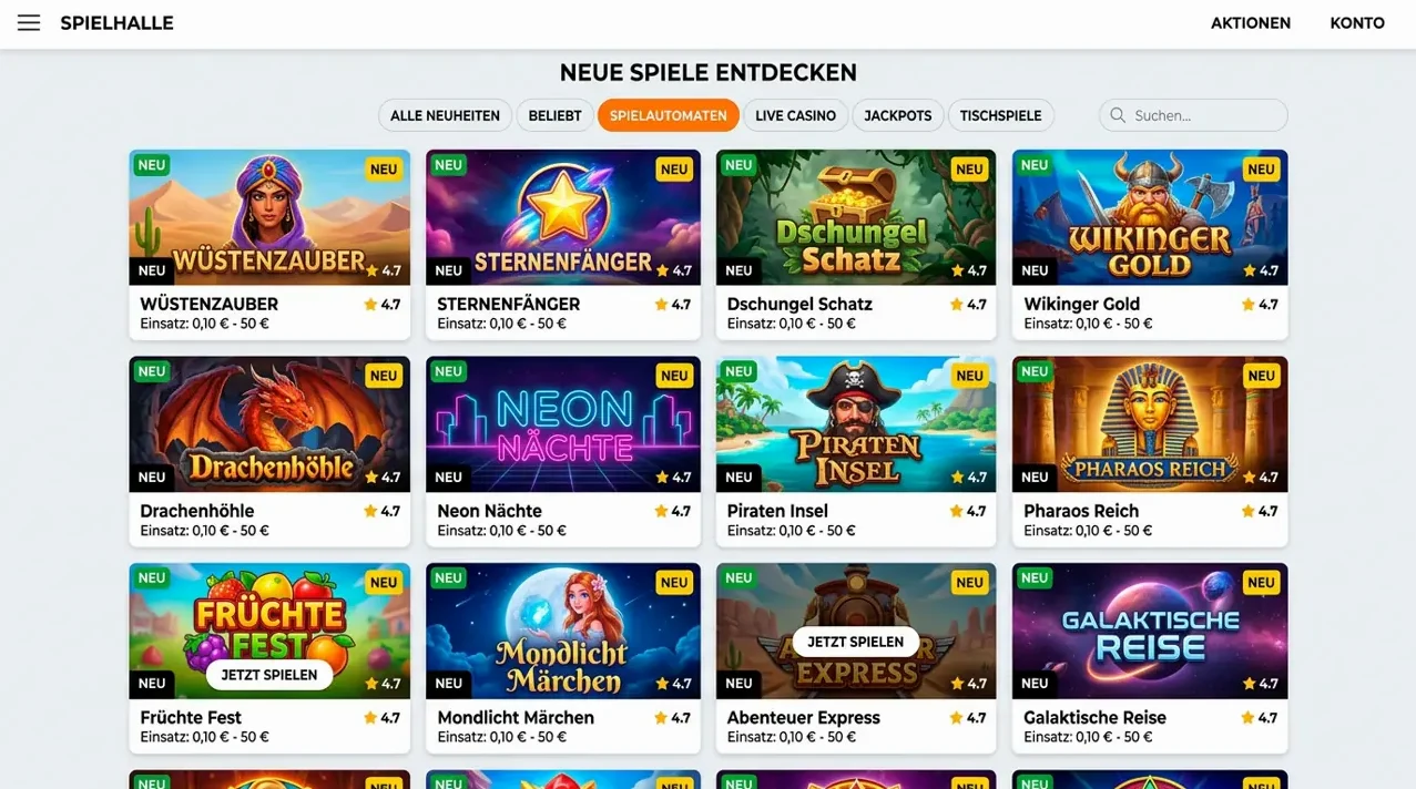 Sofortgewinne & Spezialspiele — Golisimo